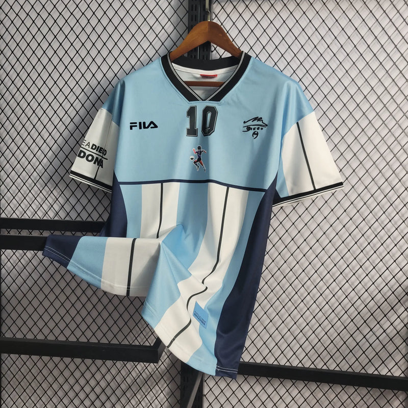 Camiseta Retro Argentina Edição Comemorativa Maradona - OutletR8