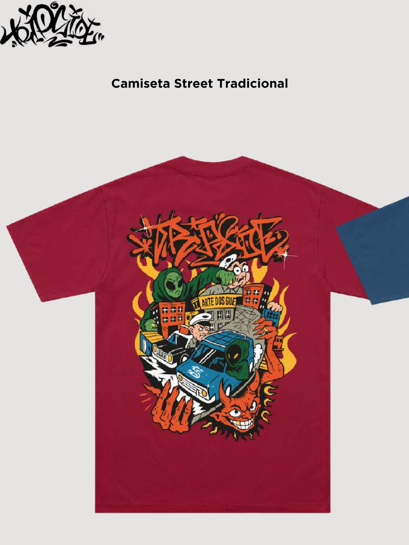 CAMISETA TRIP SIDE OVERSIZED - ARTE DOS GUETO