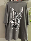 CAMISETA CHRONIC OVERSIZE - AGUIA - CINZA